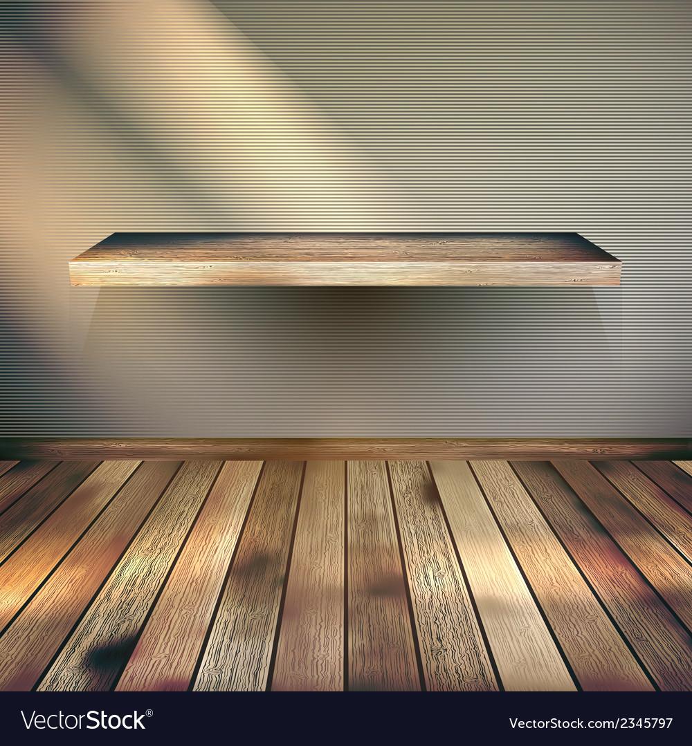 Free download Wooden empty shelf background eps Royalty Free Vector