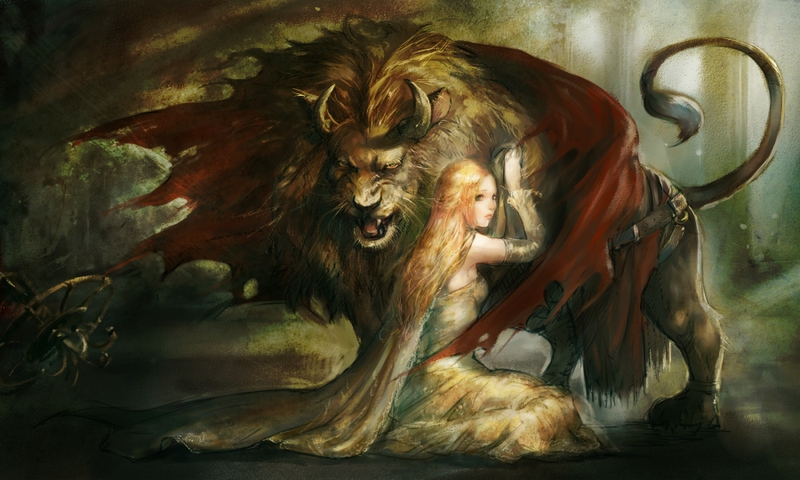 Mythical Wallpaper Lion Desktop