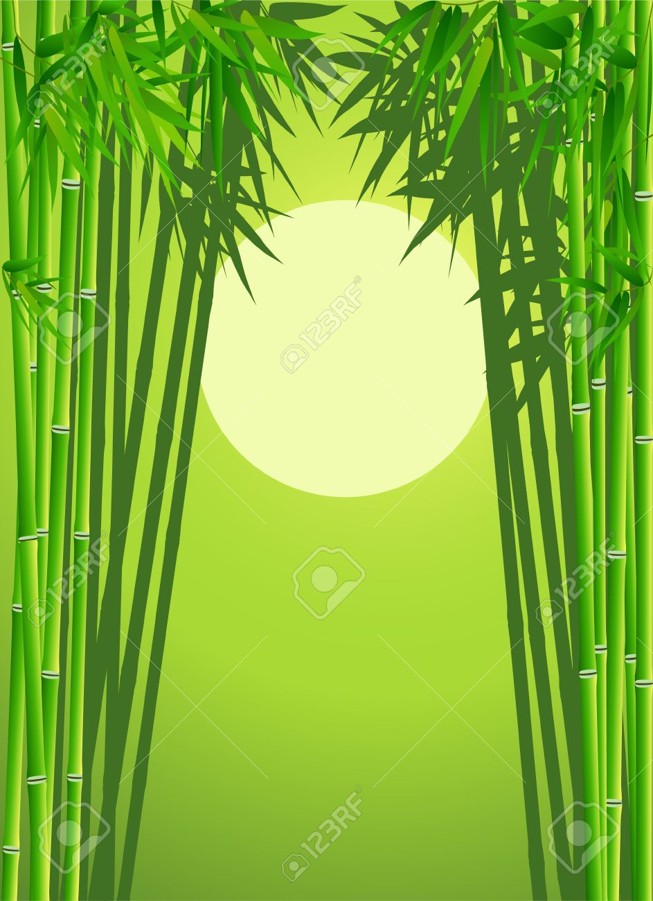 Bambo Forest Background Royalty Cliparts Vectors And Stock