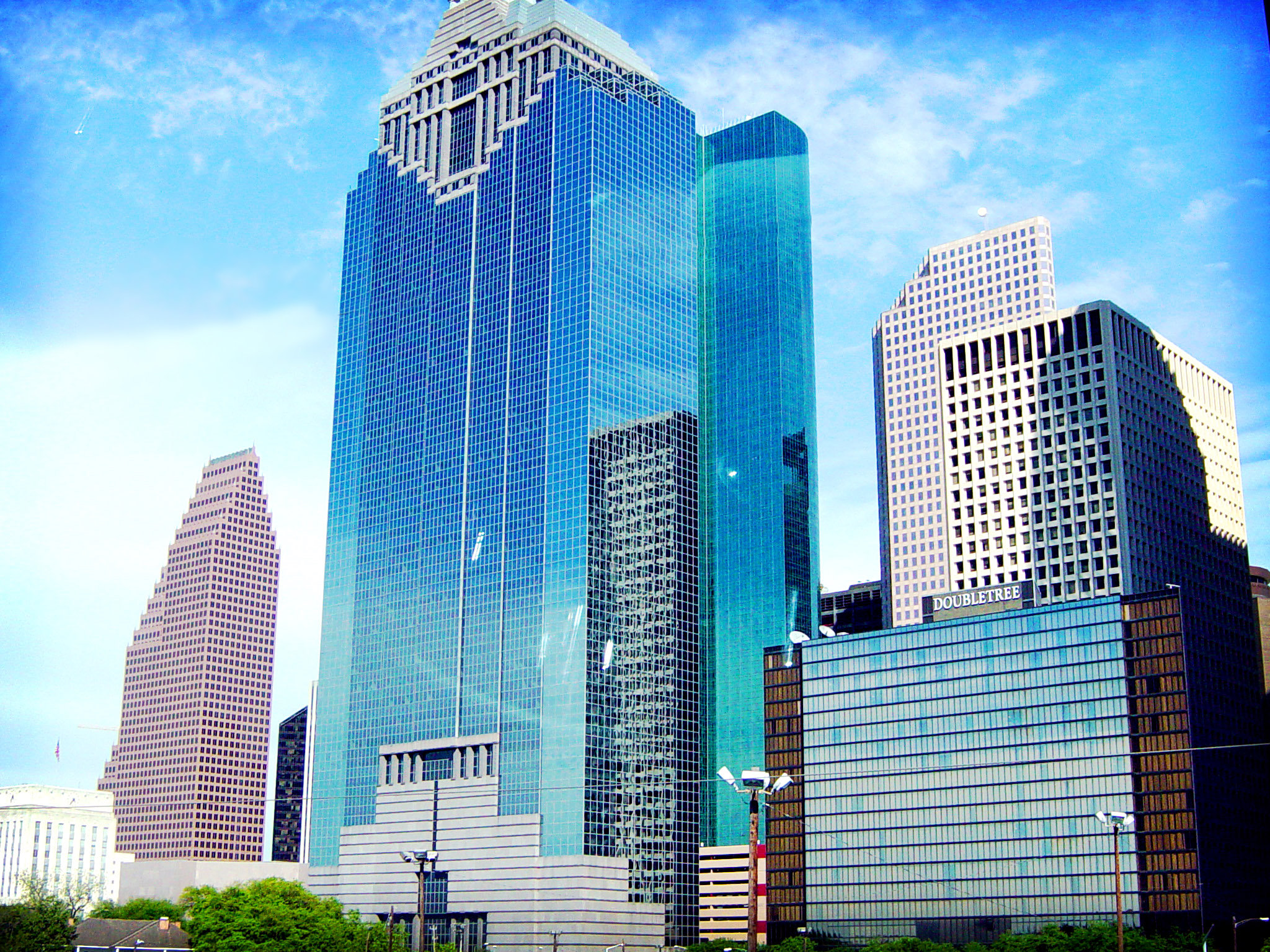 Houston Skyline Wallpaper Background