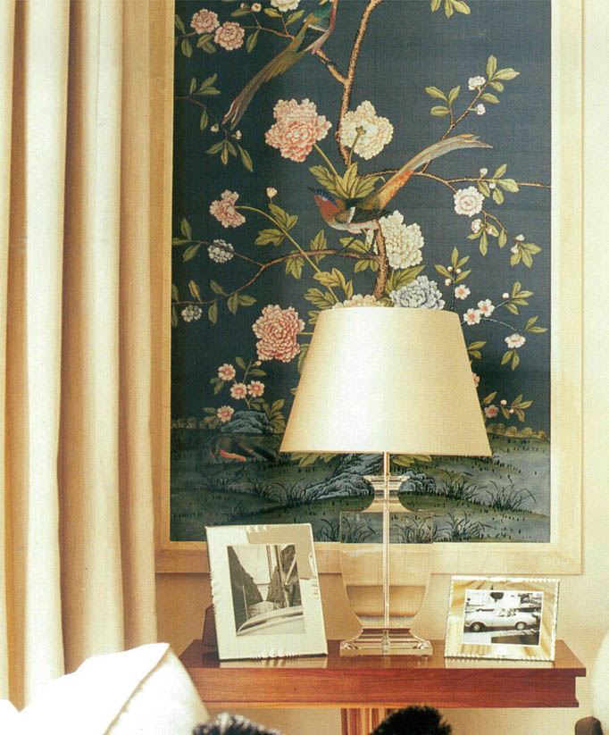 Framed Chinoiserie Wall Panels in Rooms