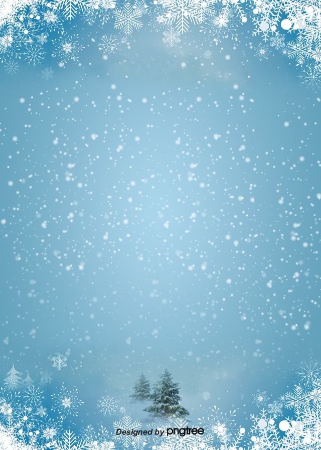 Winter Blue Poster Background