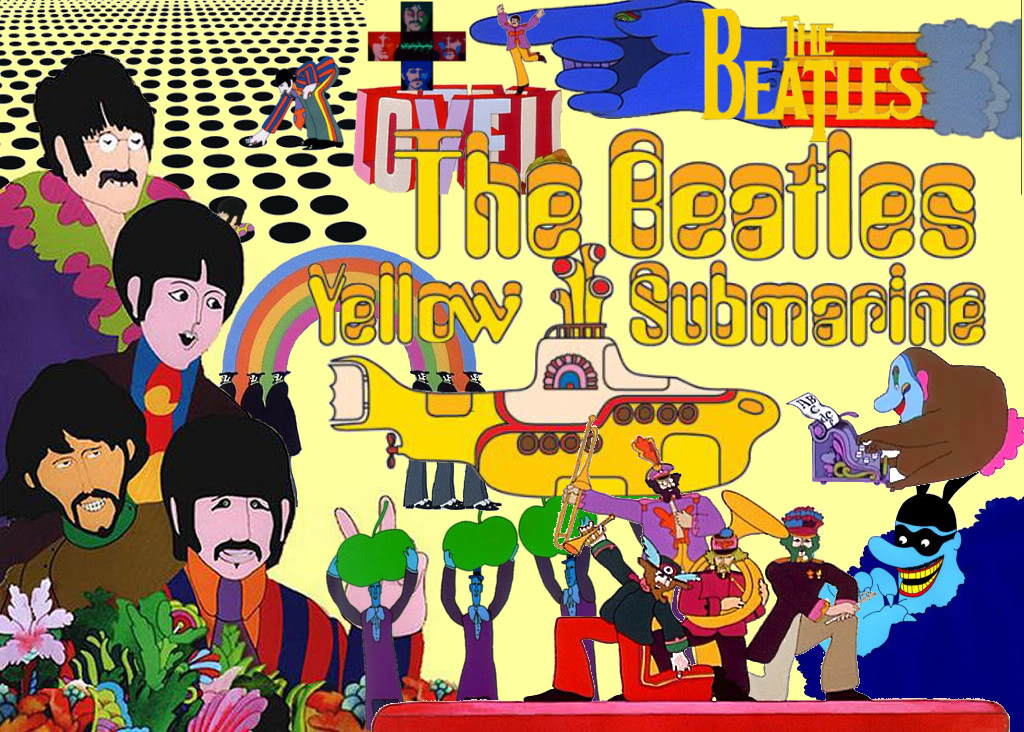 Group Of The Beatles Yellow Submarine Wallpaper Picture By