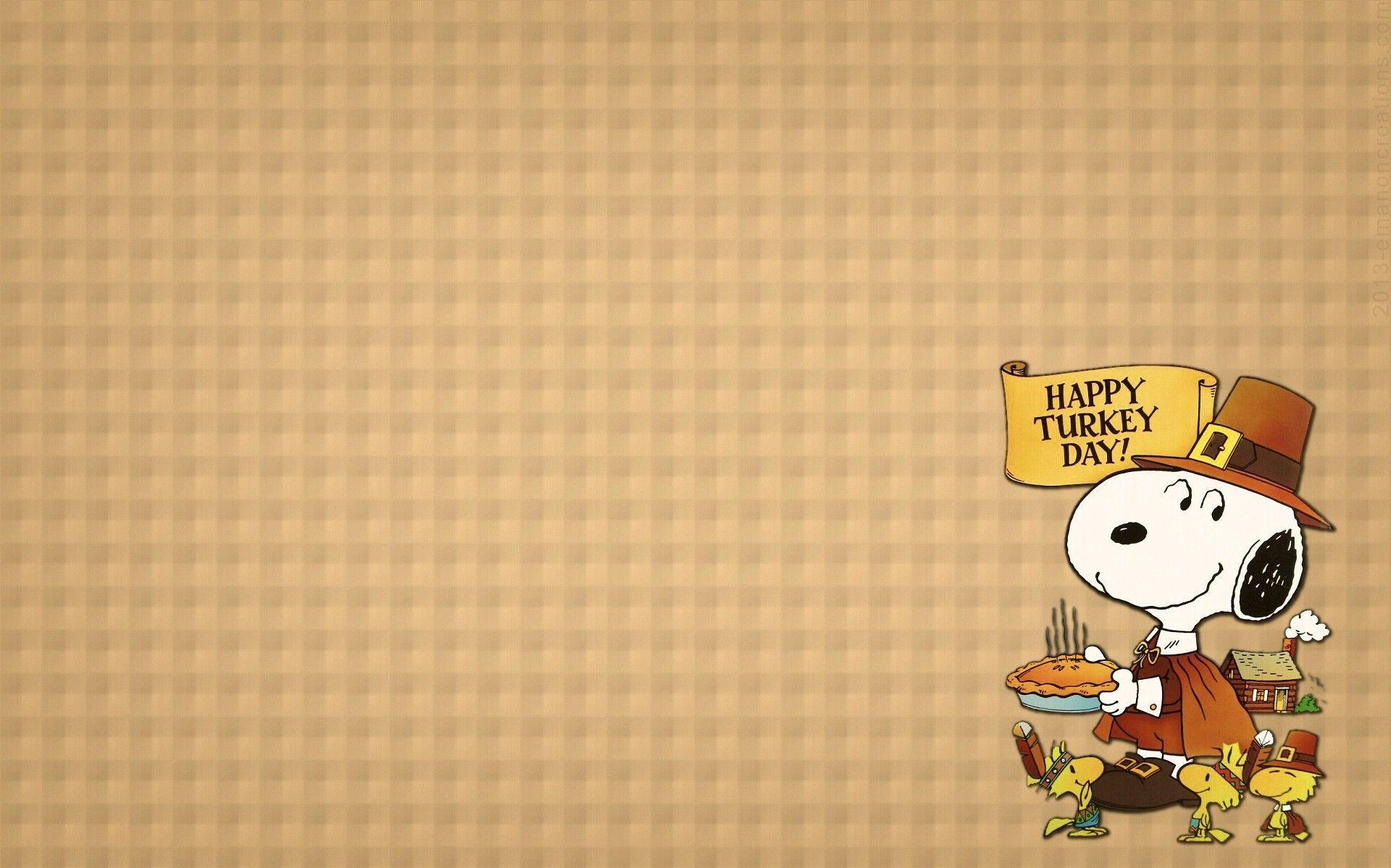 Inspirational Peanuts Thanksgiving Desktop Wallpaper Snoopy