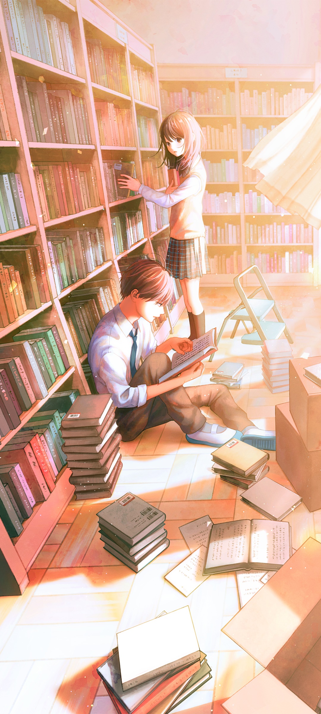 Anime Library HD Wallpaper by 電鬼