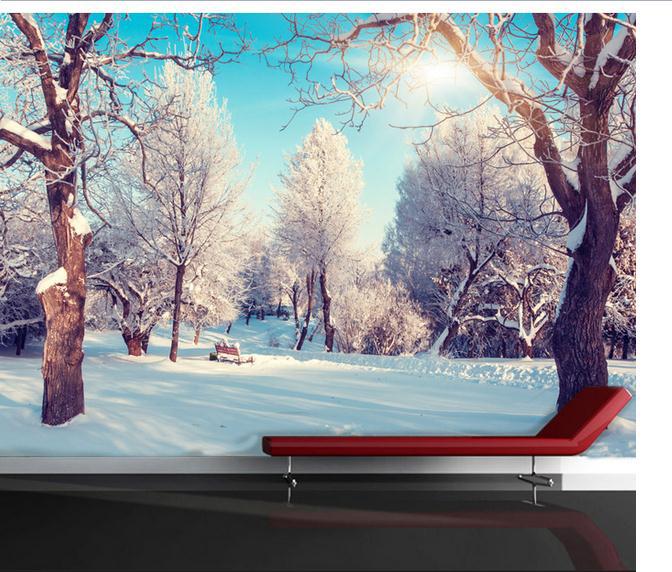 winter snow 3d wallpaper HD wallpapers fashion Personalized murals 672x572