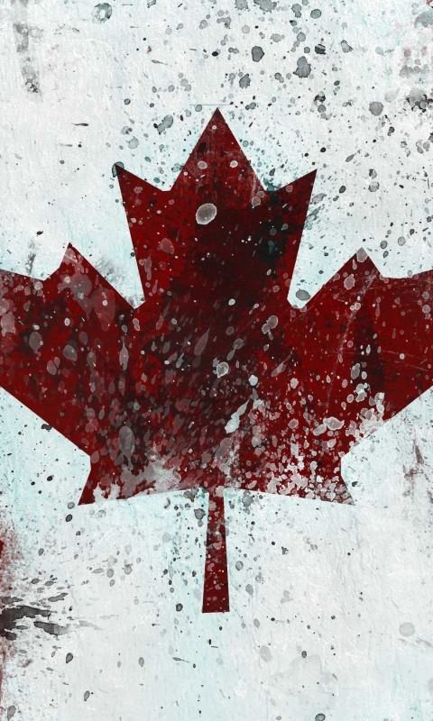 The Canadian Flag Wallpaper For iPhone Mobiles