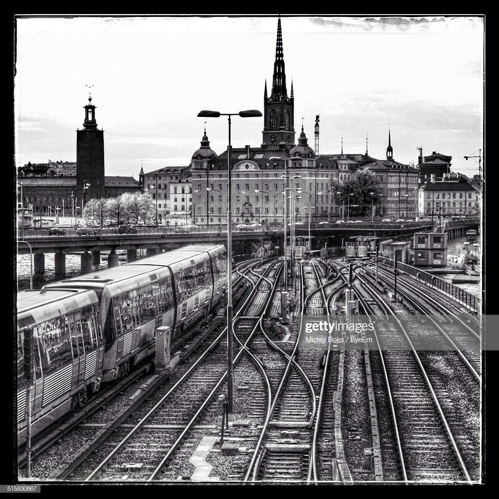 Subway Train With Old City In The Background Stock Photo Getty