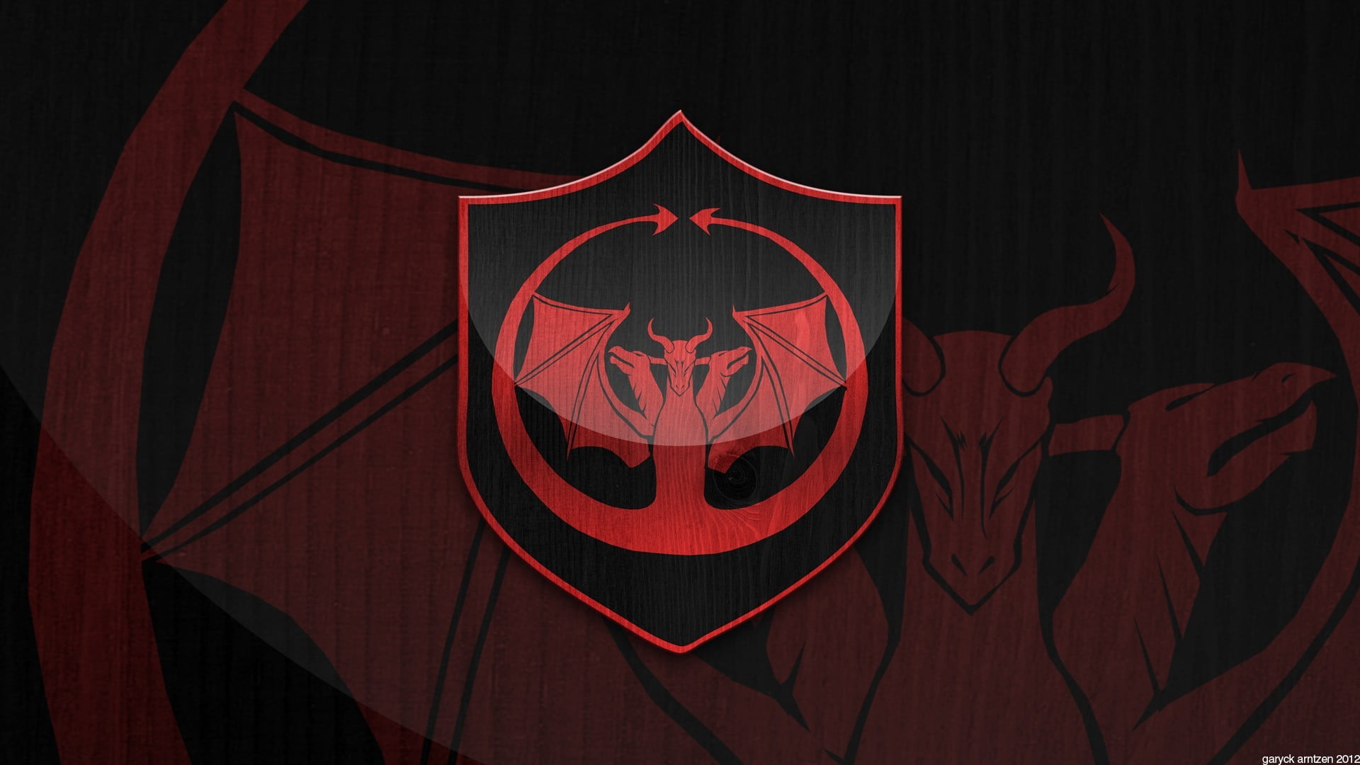 Red dragon logo Shields Game of Thrones HD wallpaper Wallpaper