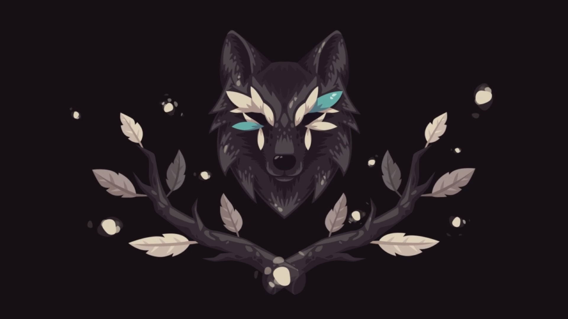 Cool Black Wolf Wallpaper