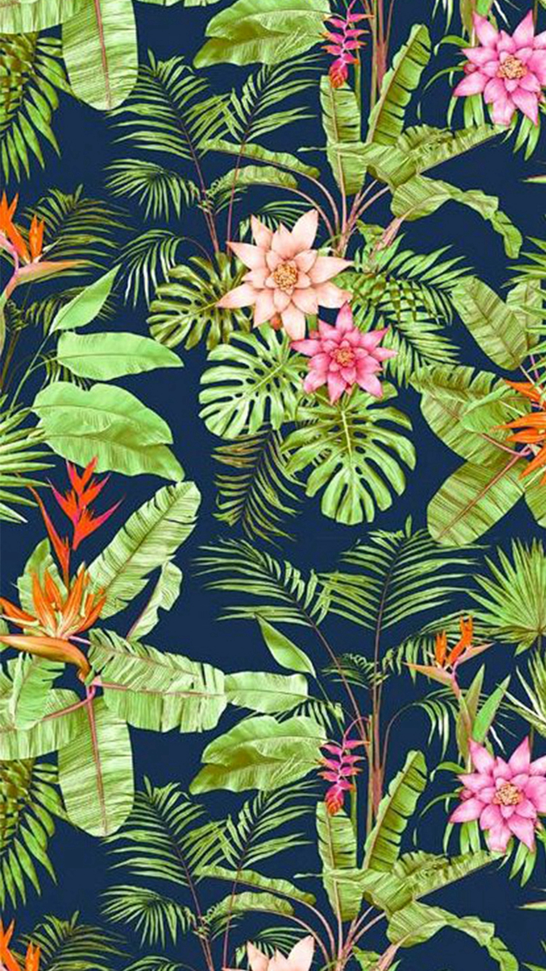 Flowers Jungle Vegetation iPhone Wallpaper