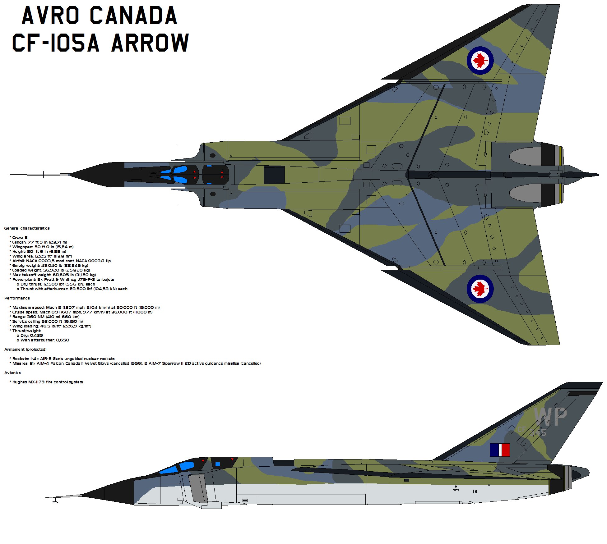Avro Canada Cf 105a Arrow By Bagera3005