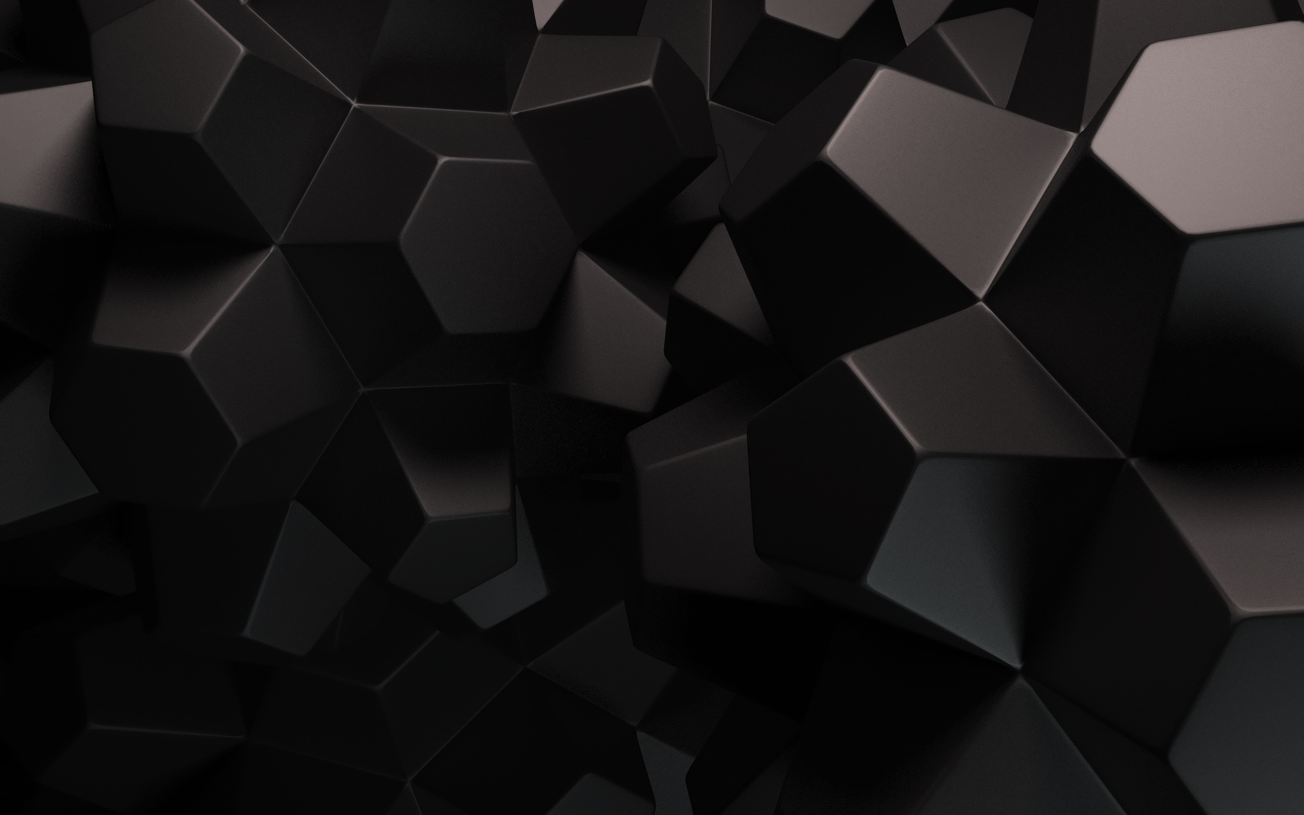2560x1600 Abstract Black Shapes desktop PC and Mac wallpaper 2560x1600