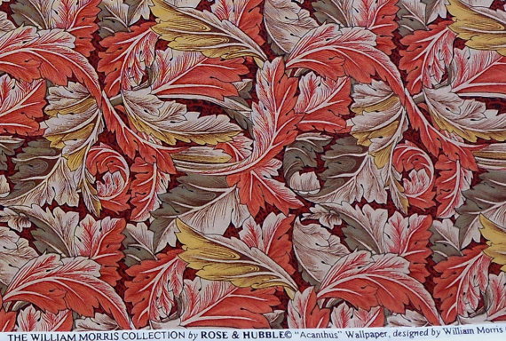 William Morris Collection Yard Of Acanthus Wallpaper By
