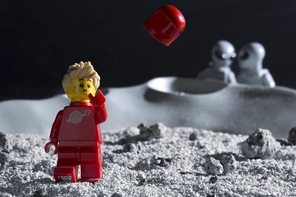 Lego Astronaut What A Place For Your Helmet To Drift Off I