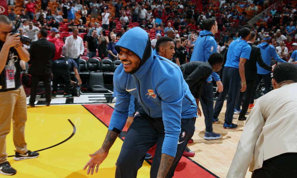 Agent Carmelo Anthony Officially Signs In Houston Rockets React