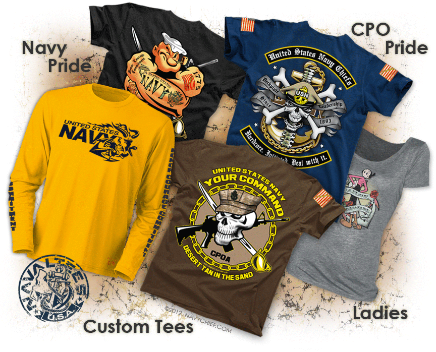 Us Navy T Shirts Custom Usn Tshirts Chief Senior Master