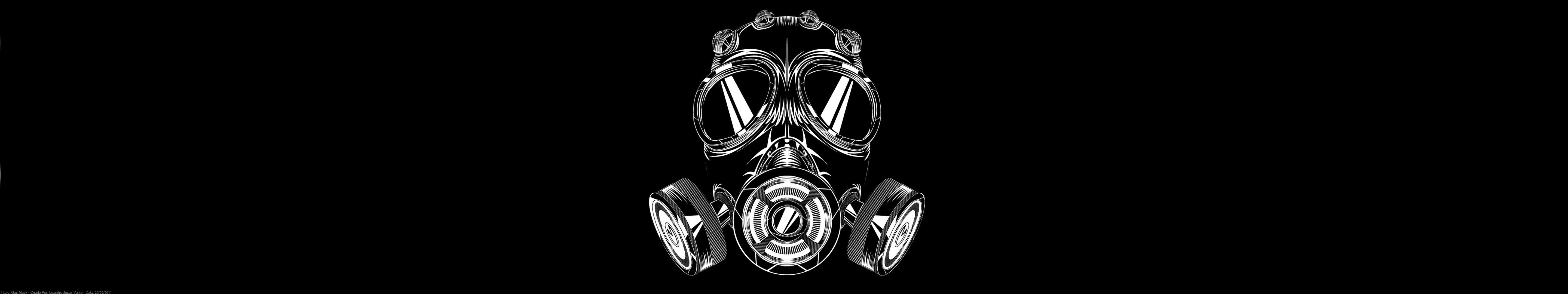 Dark Gas Mask HD Wallpaper Background Image