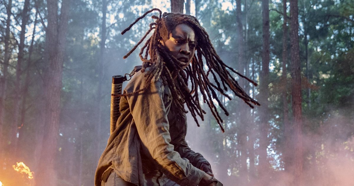 The Walking Dead Season See Michonne In Fiery Photo Ew