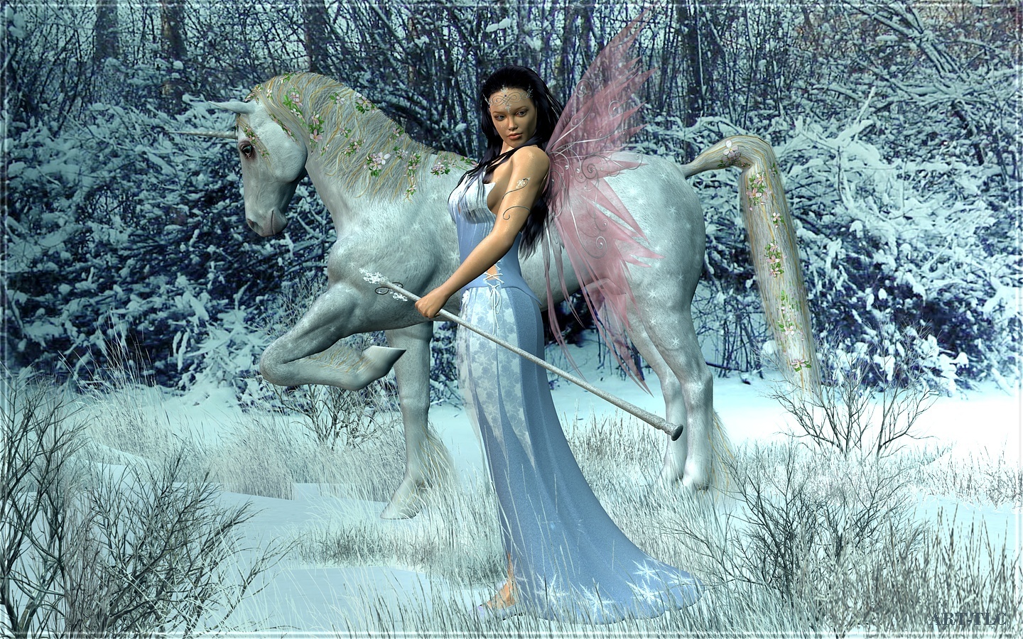 Winter Fairy Wallpaper Desktop