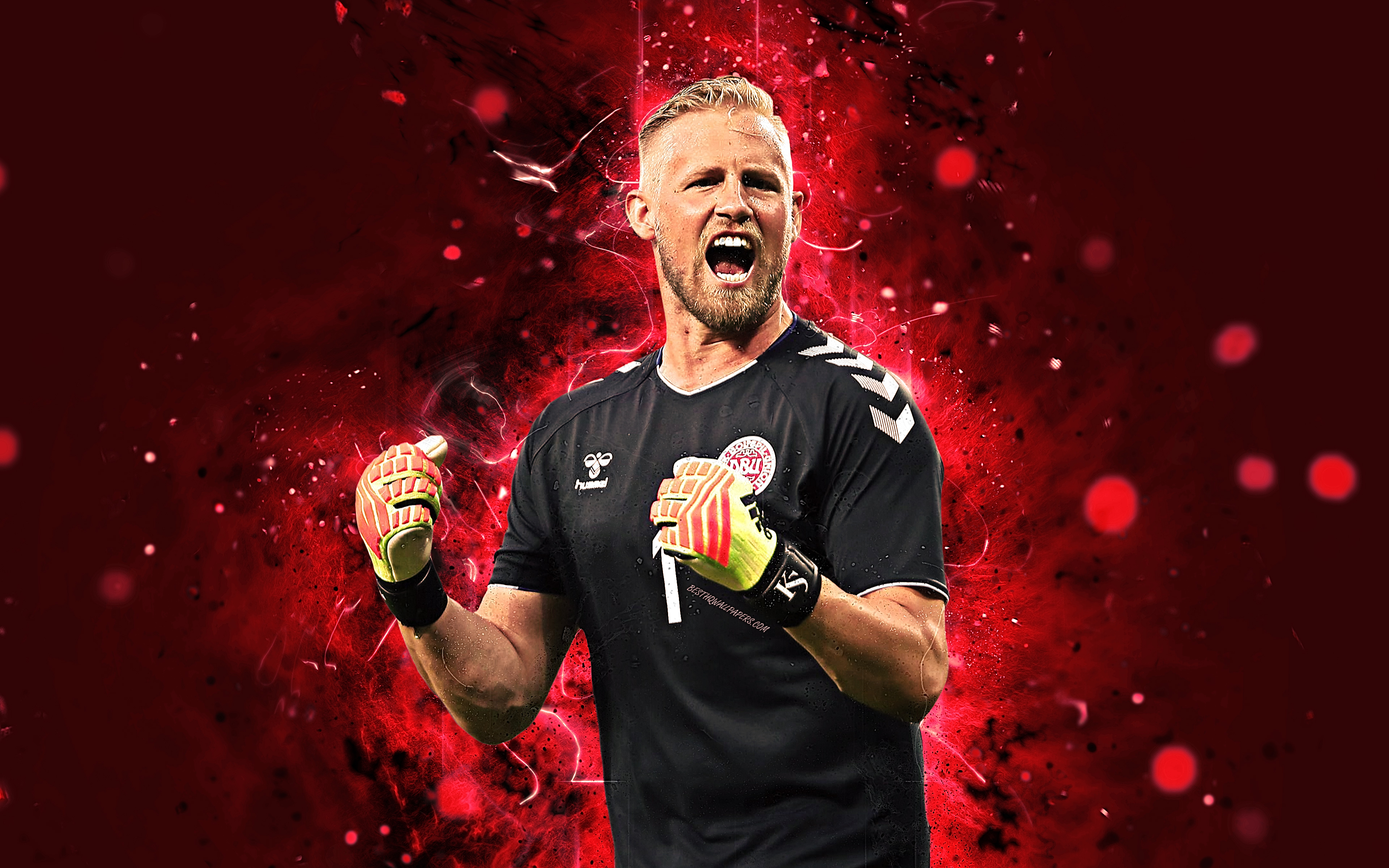 Wallpaper Kasper Schmeichel 4k Abstract Goalkeeper