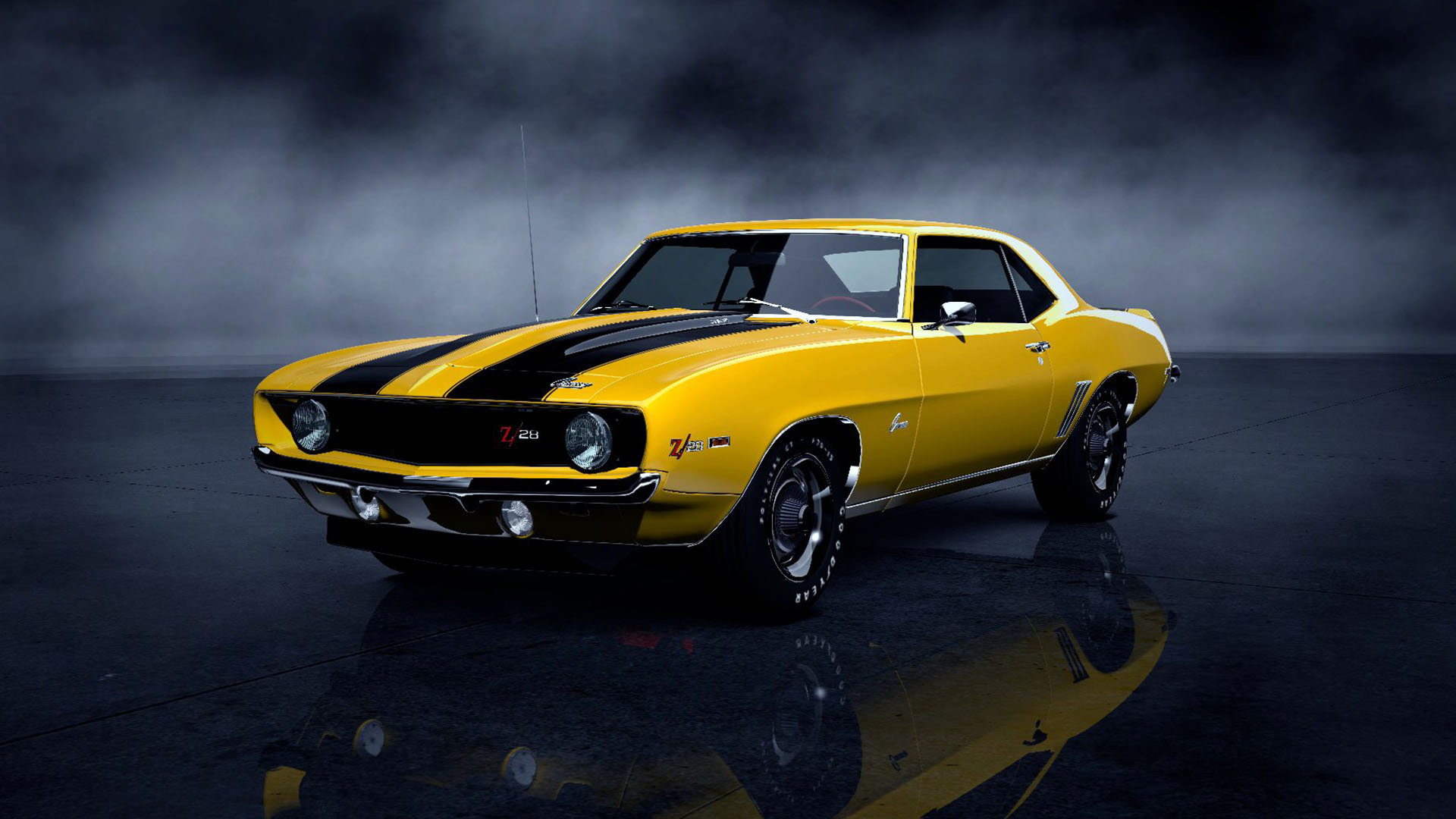 Wallpaper ID 688974  no people road vehicle American cars land  vehicle clean parking outdoors mode of transportation white 1080P  city Chevrolet Camaro Z28 garage free download