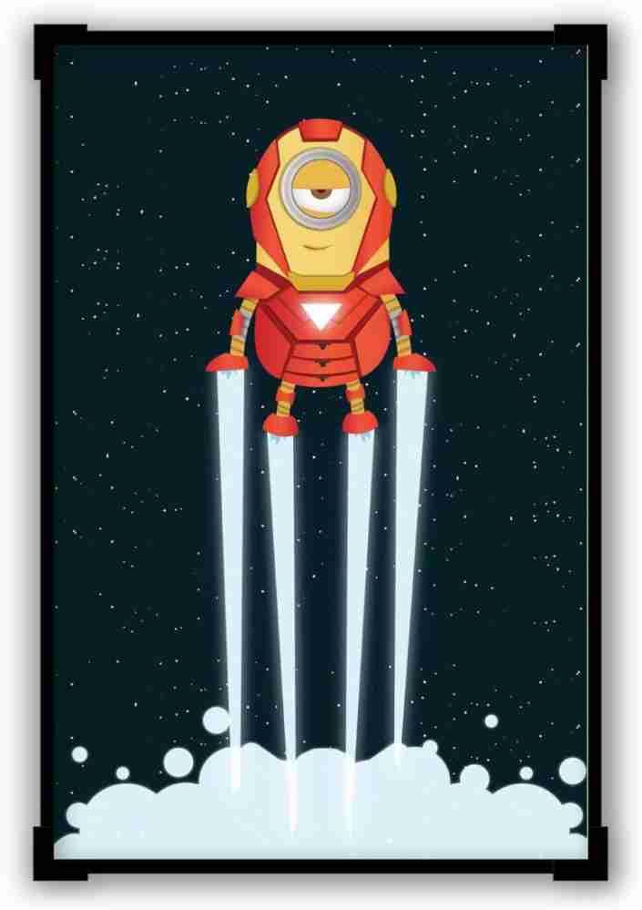 Athah Poster Iron Man Avengers Inspired Minion Funny Parody A