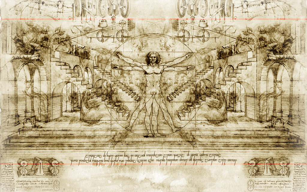 Leonardo Da Vinci Sketches Wallpaper