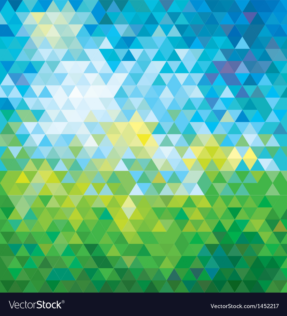 Abstract Mosaic Summer Background Royalty Vector Image