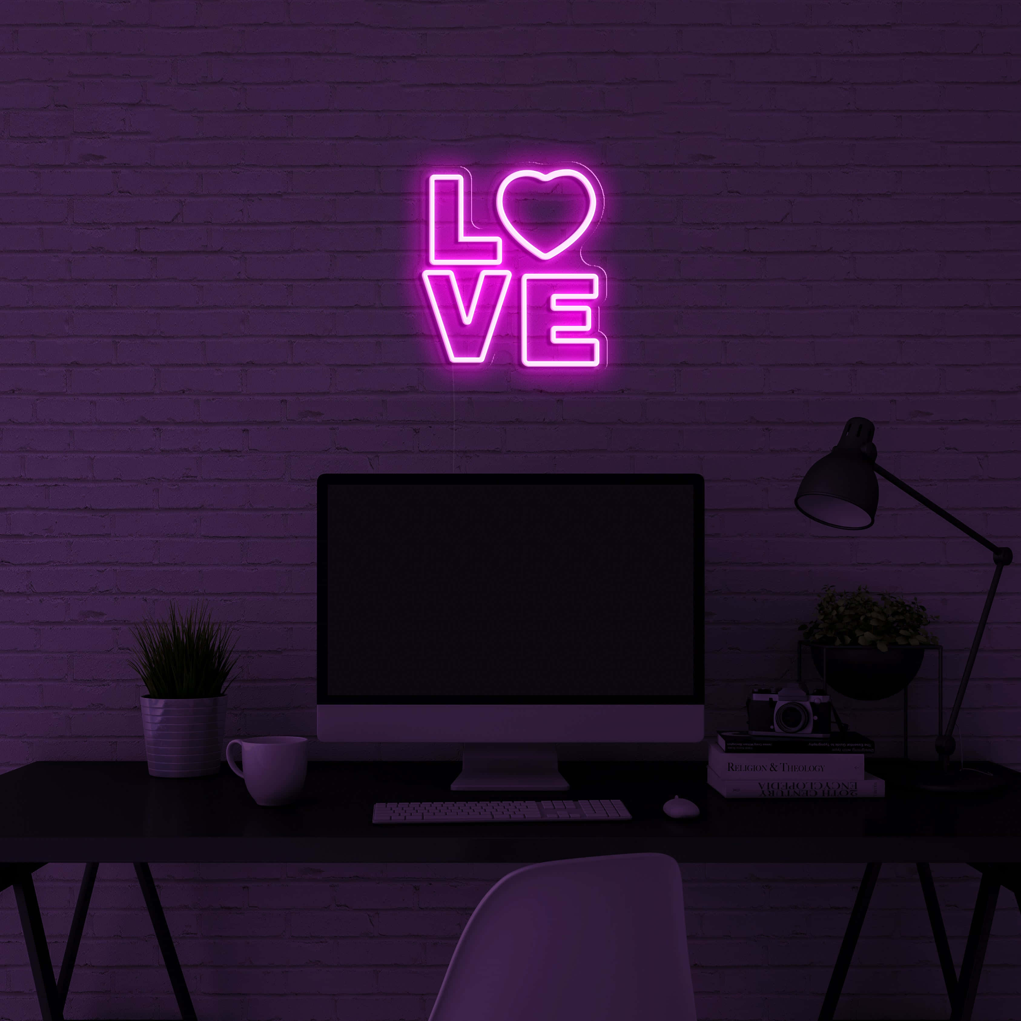 Purple Neon Aesthetic Computer X Wallpaper