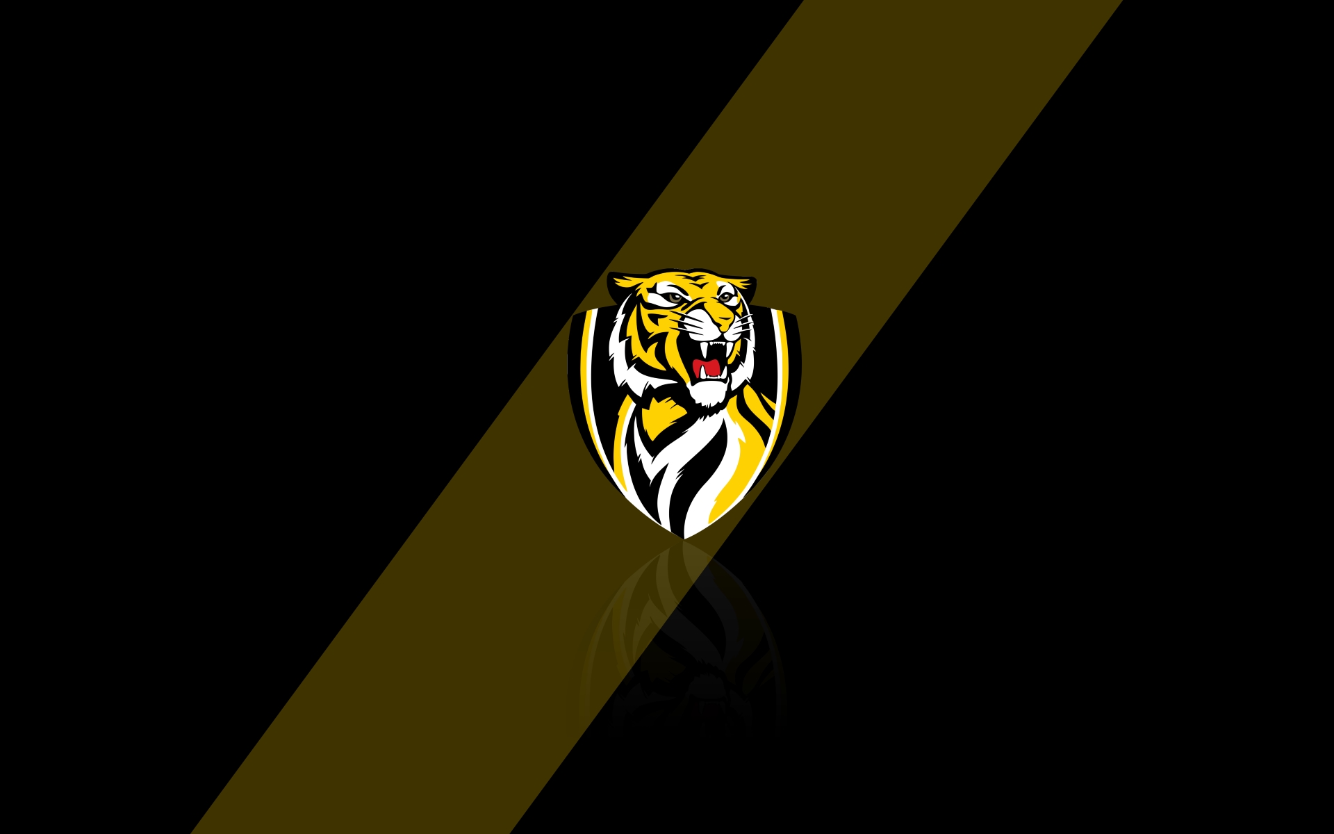 Richmond Tigers Desktop Wallpaper Background With Team Logo