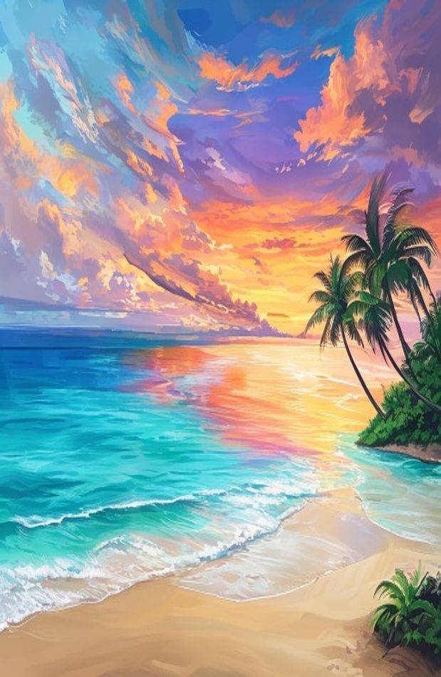 Dual Monitor Wallpaper Beach