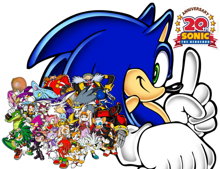 Sonic the Hedgehog 20th Anniversary Wallpaper by UltimateGameMaster