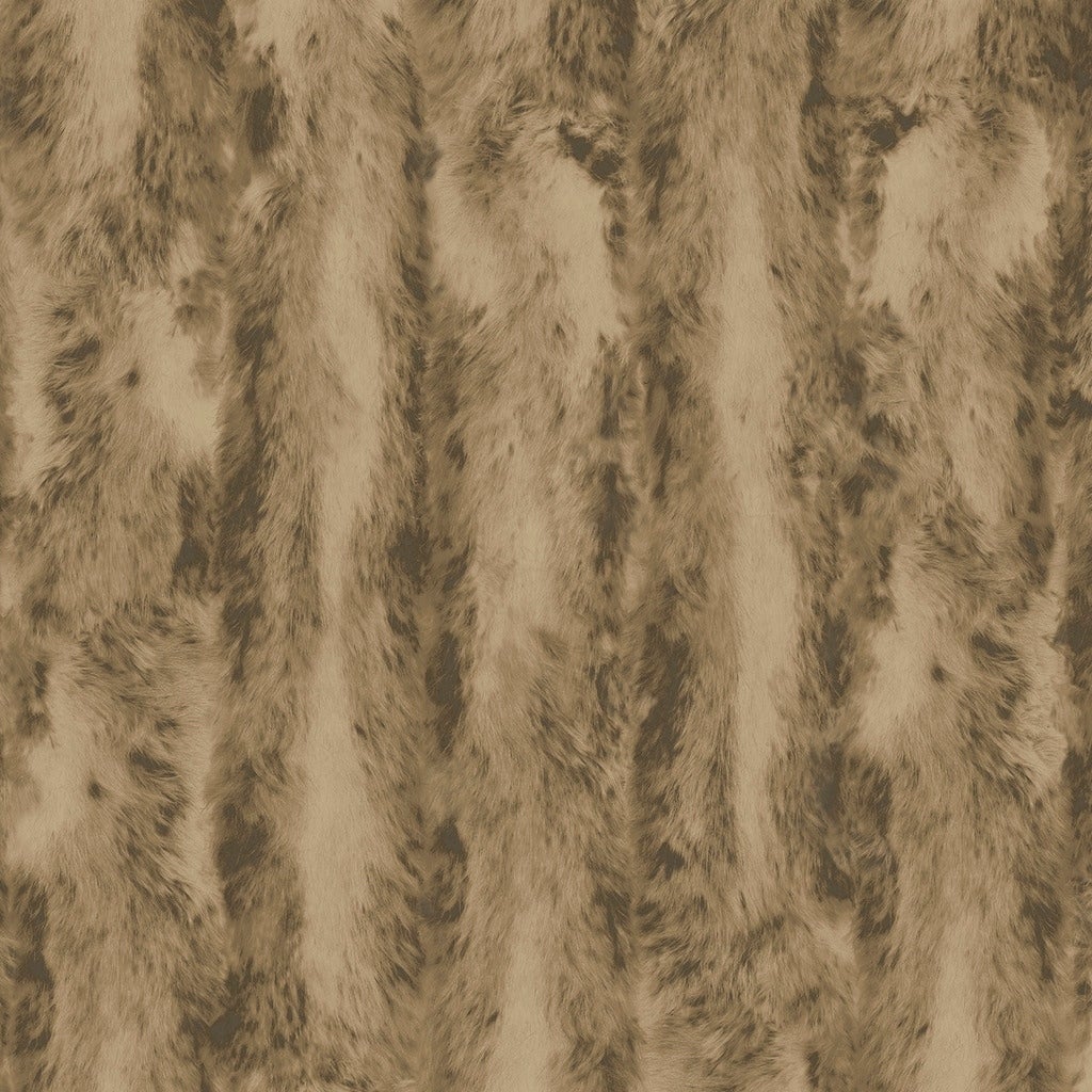 Shop Chinchilla Fur Wallpaper Faux Texture In Brown Khaki
