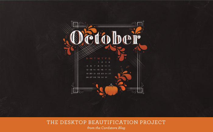 Hello October A Desktop Calendar Cardstore