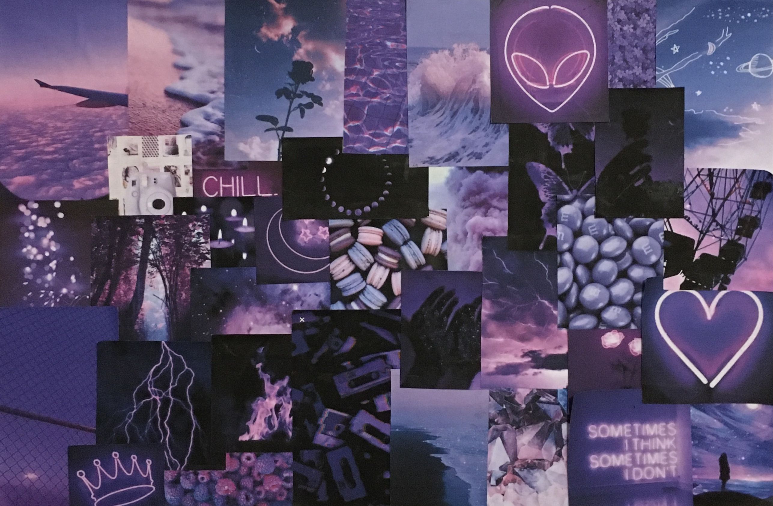 Aesthetic Purple Background Desktop Wallpaper