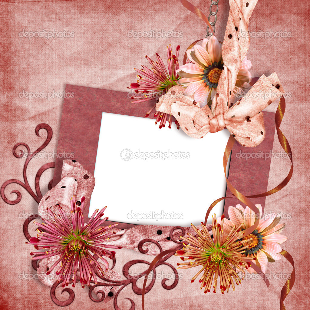 Vintage Wallpaper With Frame Stock Photo Chiffa