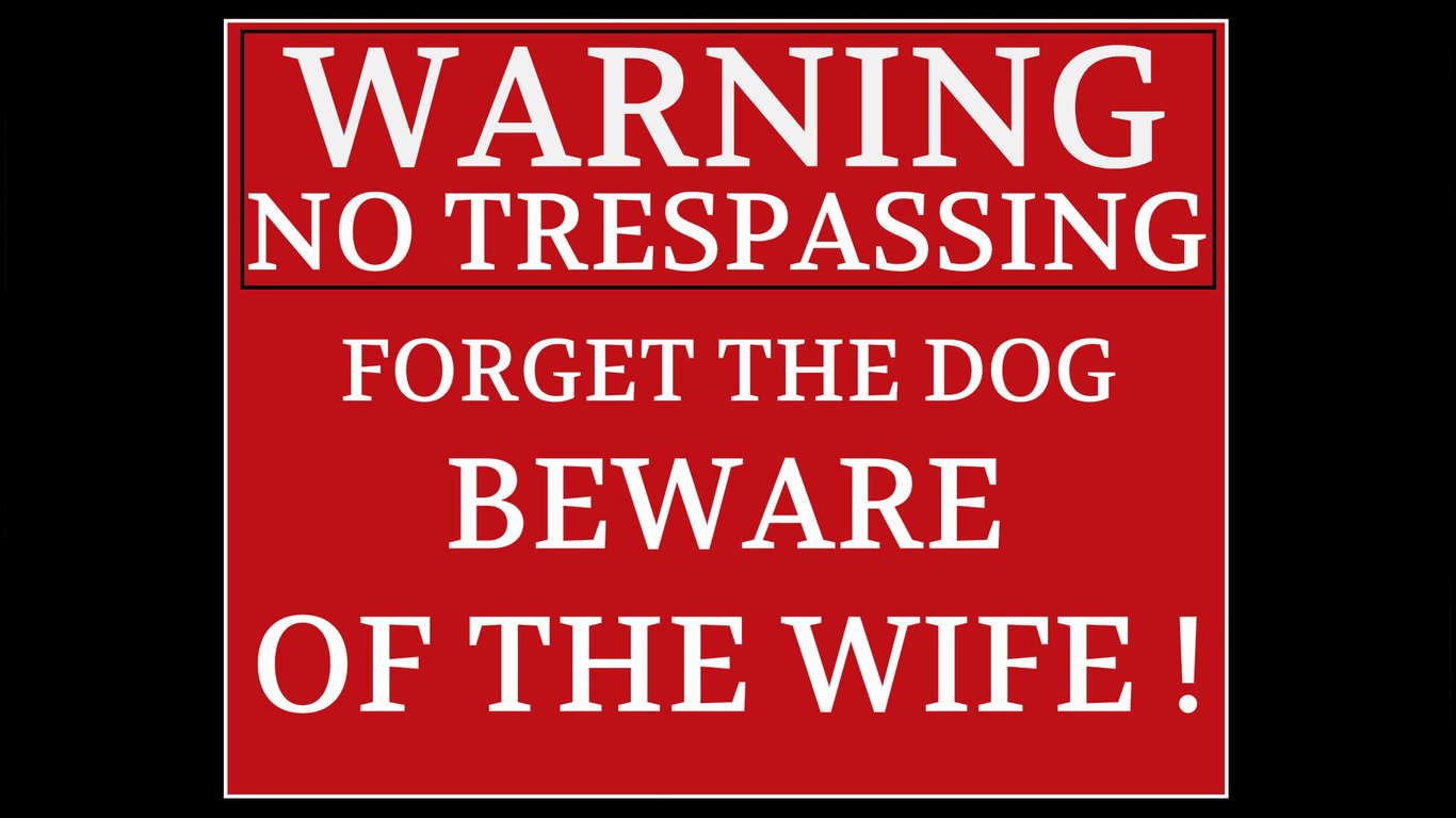 Warning sign Widescreen Wallpaper   14299