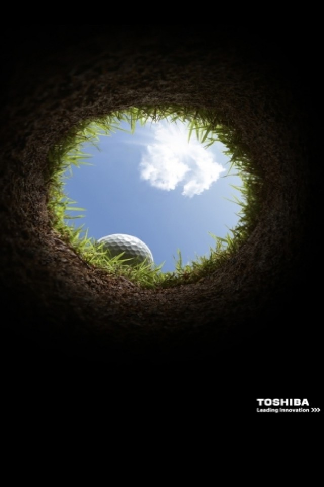 Golf Hole iPhone Wallpaper