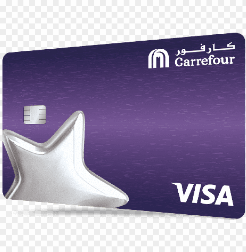 Carrefour Cashback Card Credit Usa Front And Back Png Image