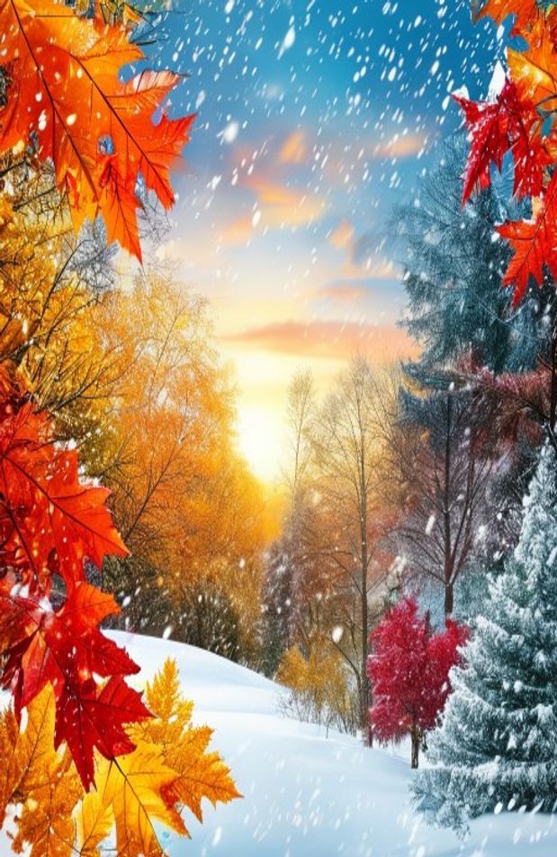 Fall Winter Background Wallpaper