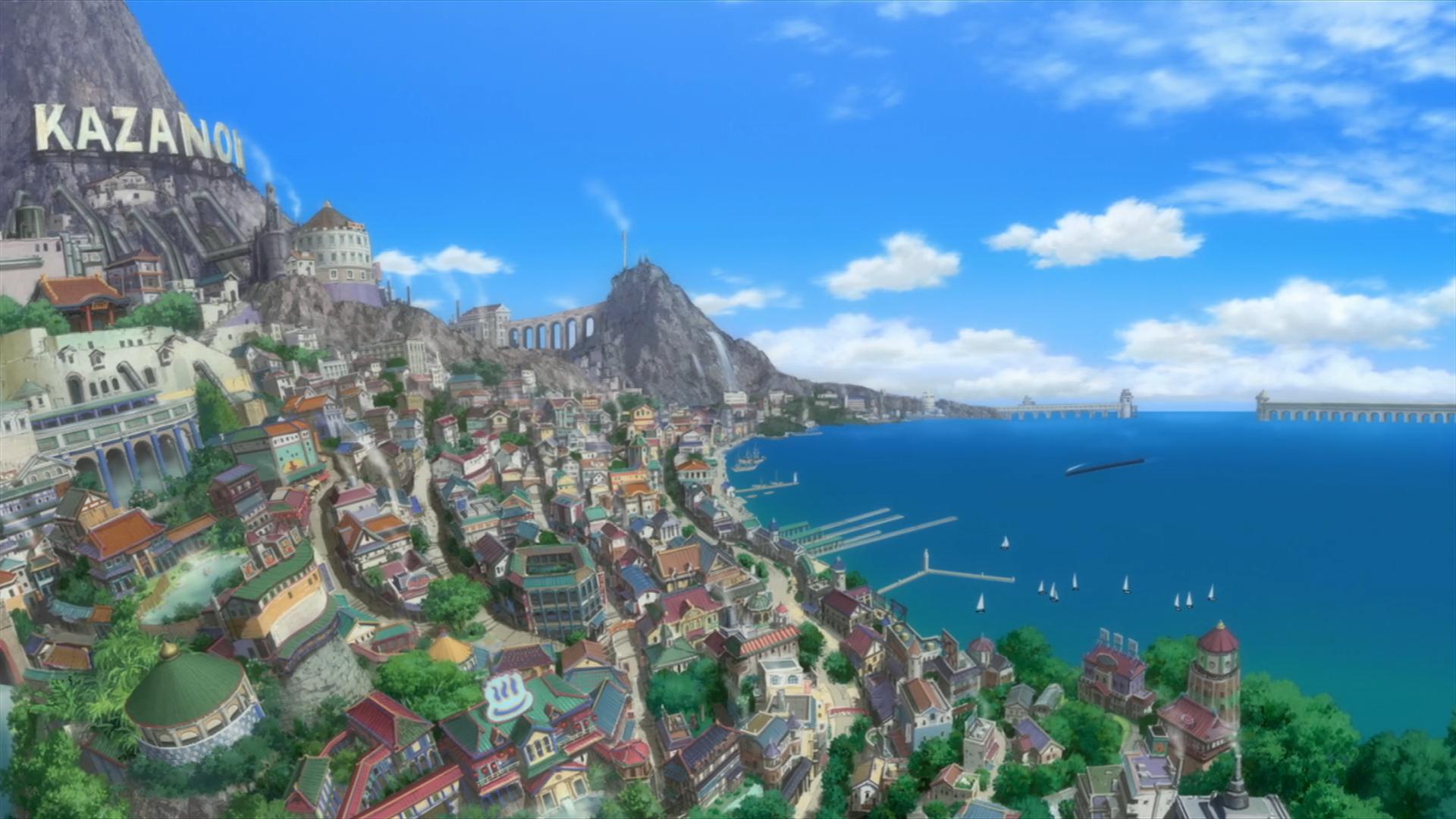 One Piece Anime Cityscape Wallpaper Resolution Id