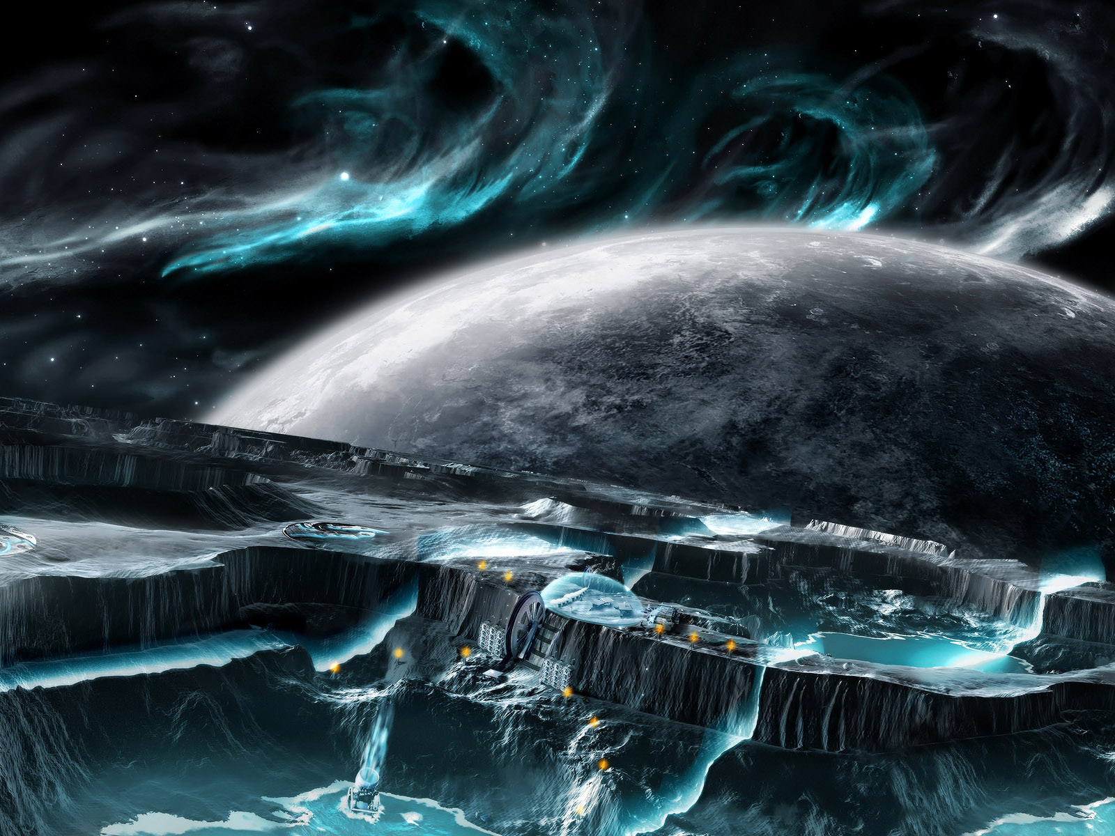 Development Mining Science Fiction Sci Fi Wallpaper