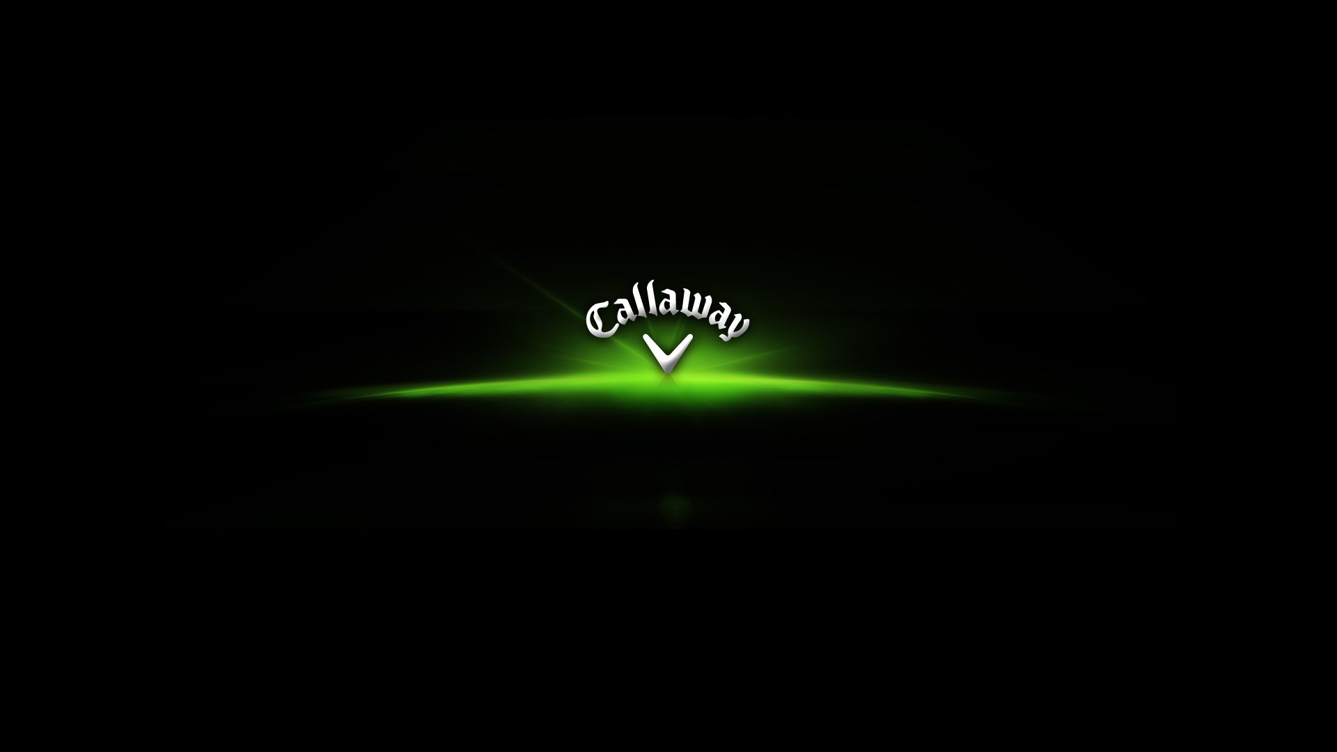 Callaway Green Logo On Black Background Golf 1920x1080 HD Golf 1920x1080