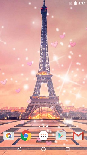 Romantic Paris Live Wallpaper Screenshot