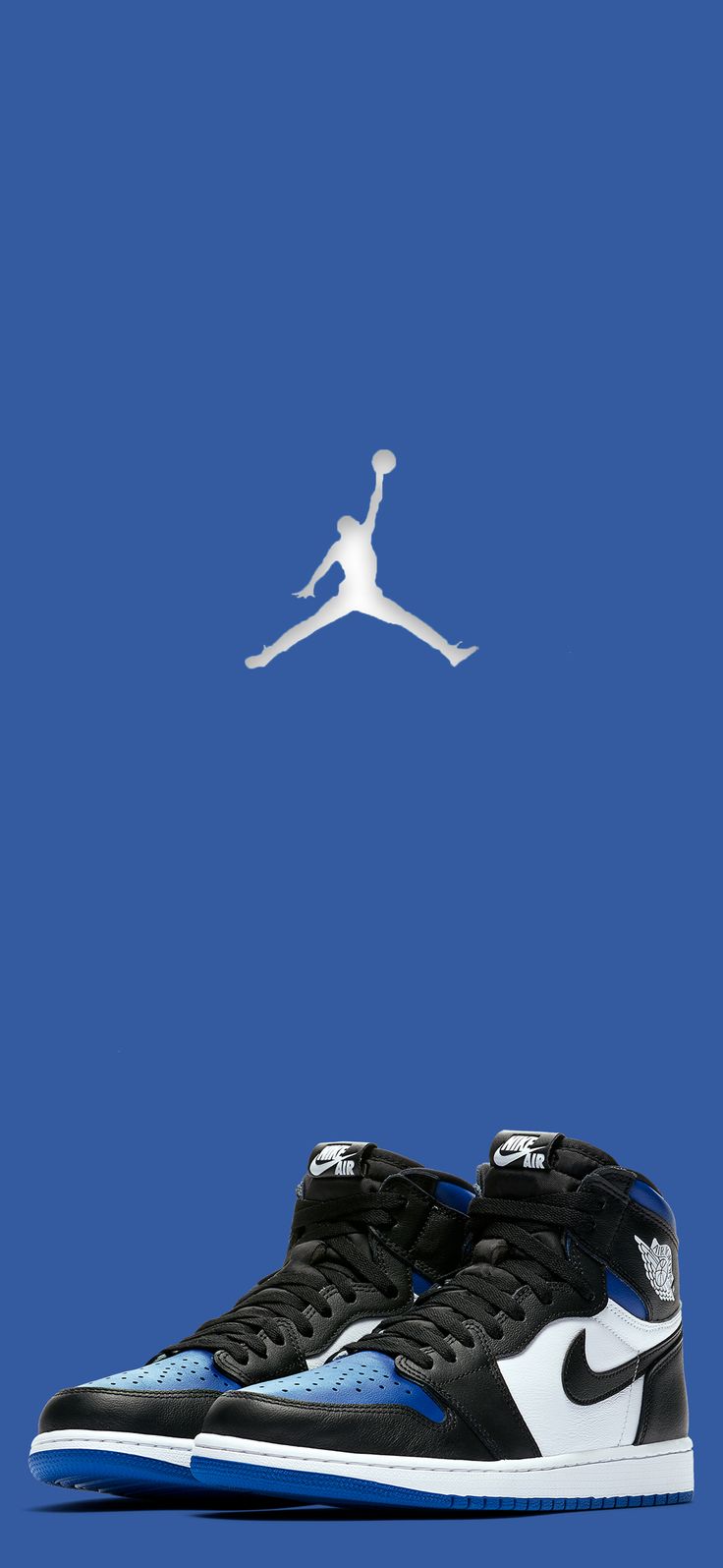 Air Jordan 1s Royal Blue Nike wallpaper Shoes wallpaper 736x1595