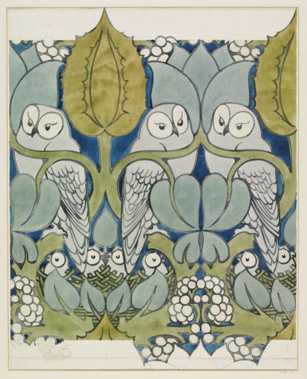 Vooysey Owl Wallpaper S Textiles Pattern Embelishment