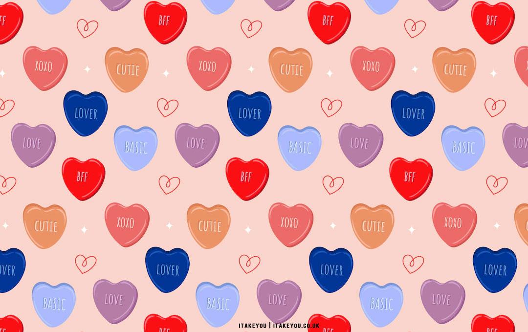 Cute Valentine S Day Wallpaper Ideas Candy Heart Pink