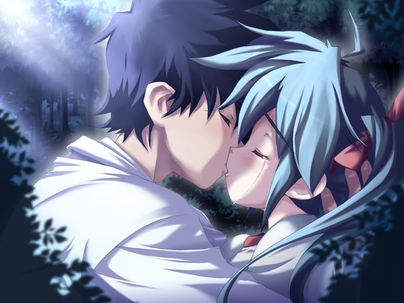 Anime Couple Kiss Sexy Pictures Desktop Background Wallpaper
