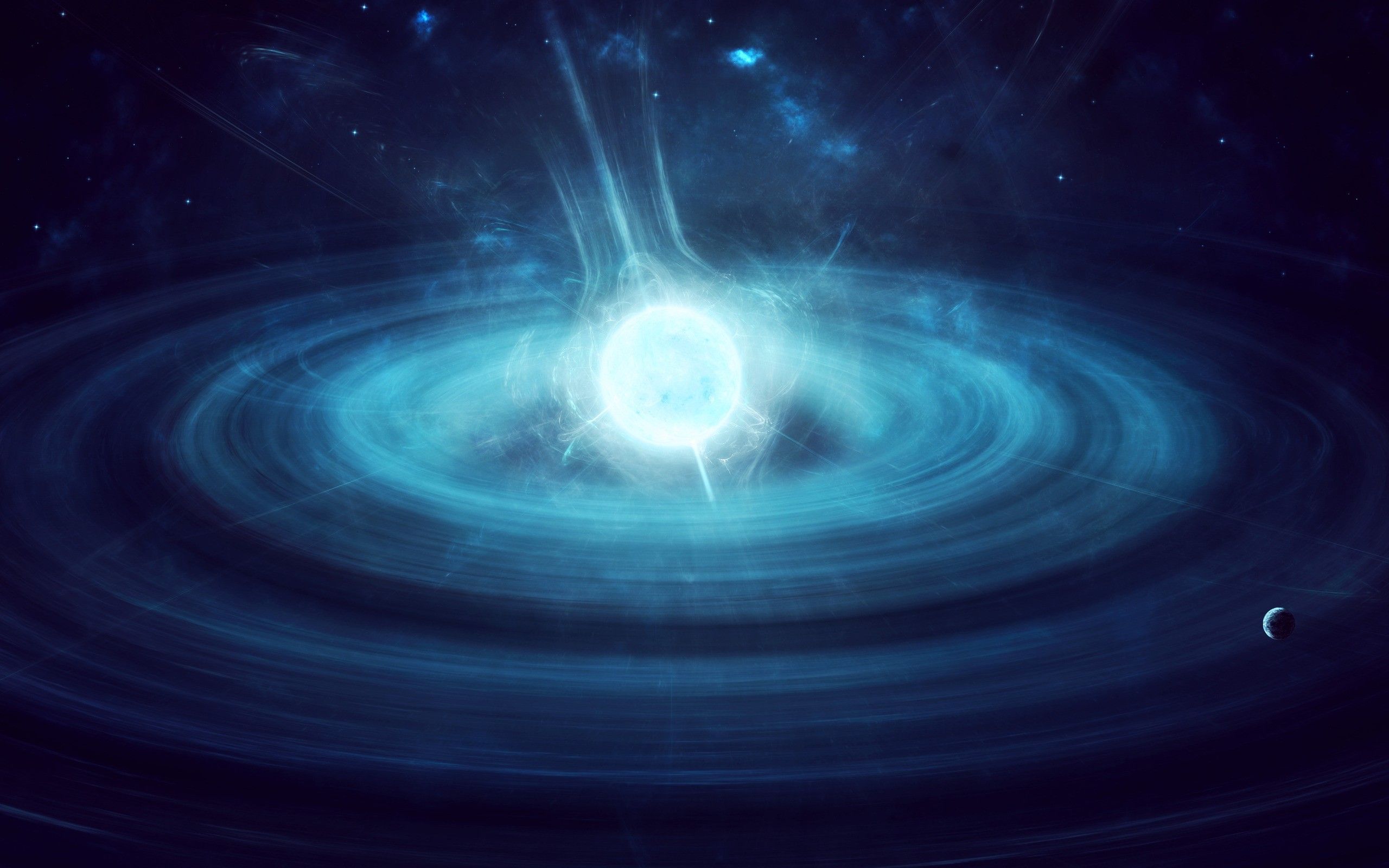 Outer Space Stars Wallpaper HD Image Neutron Star Binary